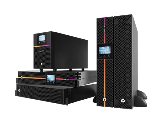 Vertiv Liebert GXE 1000-3000VA Online Double Conversion UPS, power system components grouped