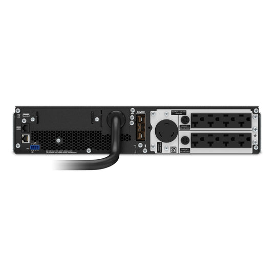 SRT3000RMXLA - APC Smart-UPS On-Line, 3kVA, Rackmount 2U, 120V, 8x 5-20R+1x L5-30R NEMA outlets, SmartSlot, Extended runtime…