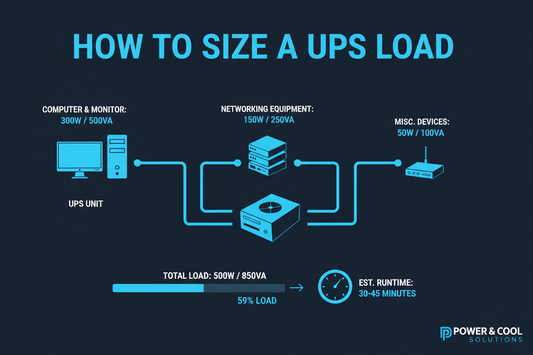 Correct was to size your UPS for it's intended load.