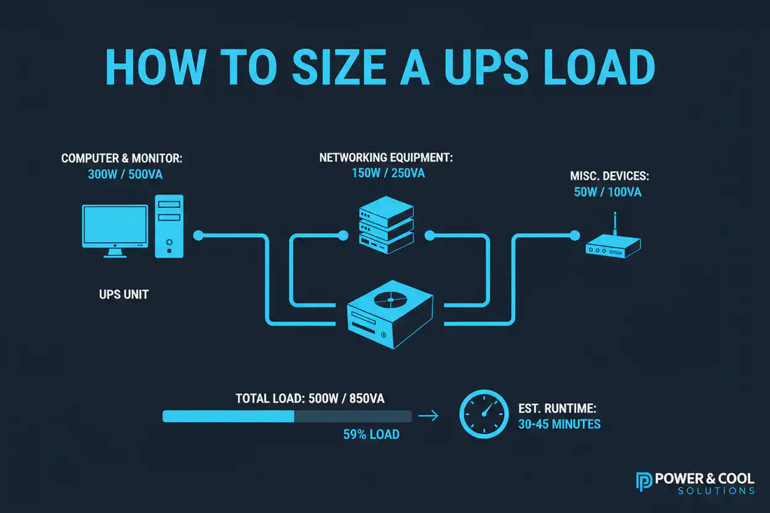 Correct was to size your UPS for it's intended load.