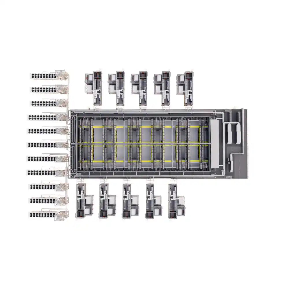 Vertiv™ OneCore: Prefabricated, Hybrid-Built Data Centre, data center module internal layout blueprint