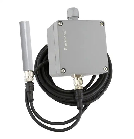 Evikon E2218 Humidity & Temperature Transmitter, transmitter unit with attached cables
