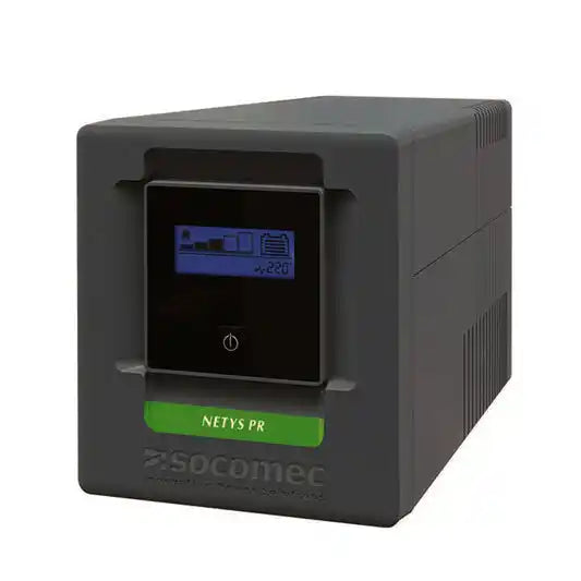 Socomec 1000VA Line-Interactive Tower UPS - 700W (Pure Sinewave), front panel view of compact ups