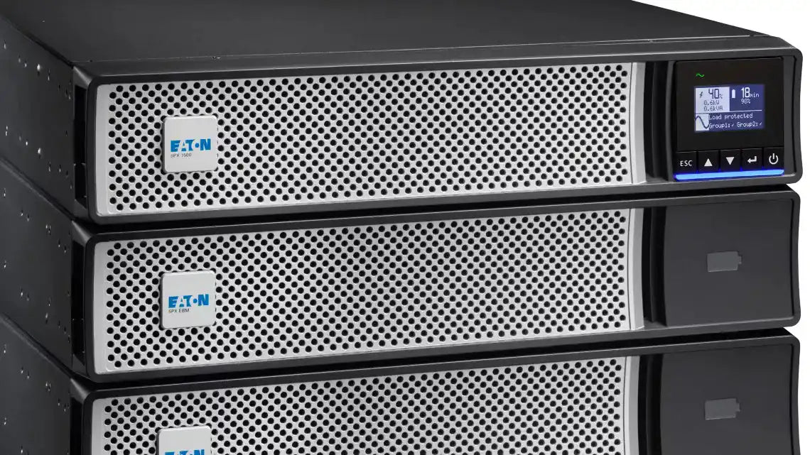 Eaton 5PX Gen2 UPS, stacked rack mount power units