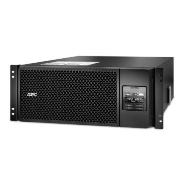SRT6KRMXLI - APC Smart-UPS On-Line, 6kVA/6kW, Rackmount 4U, 230V, 6x C13+4x C19 IEC outlets, Network Card+SmartSlot, Extended runtime, W/ rail kit