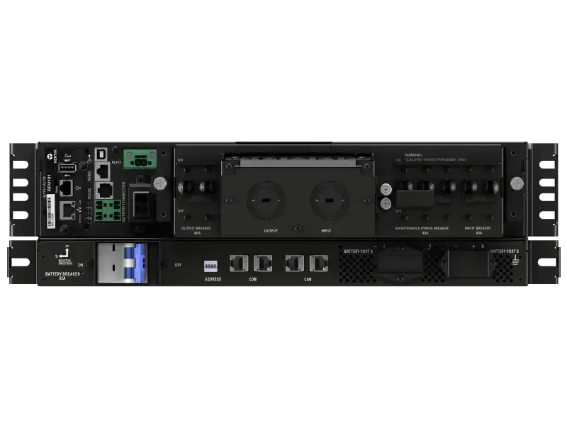 Vertiv™ Liebert® GXT5 Lithium-Ion UPS - GXT5LI-8000GVRT3UXLN, tower unit centered front view