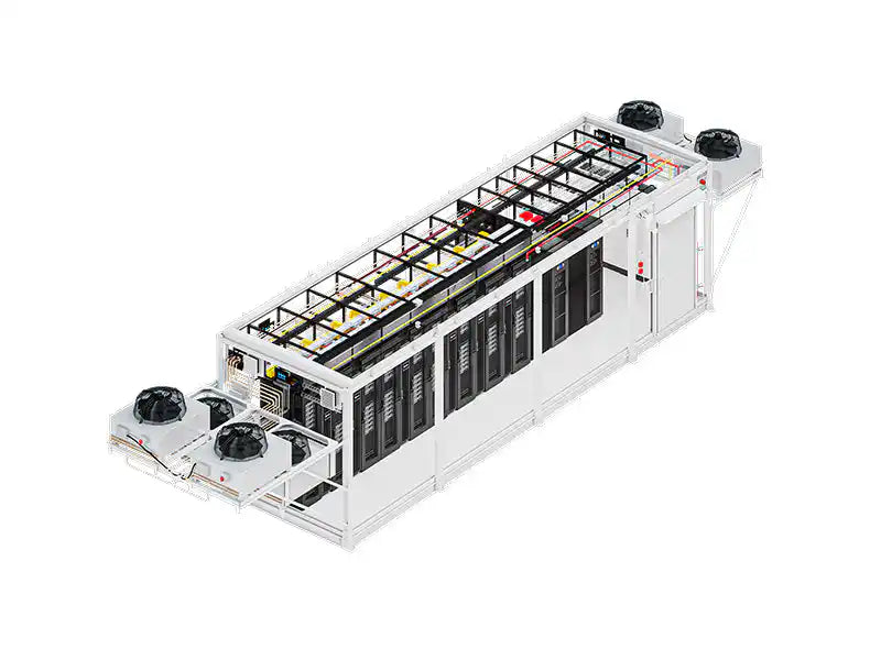 Vertiv™ SmartMod™, isometric view with battery array
