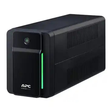 APC Back-UPS, Back-UPS, 950VA, 230V, AVR, 4 Australian outlets - image 3, front three-quarter view of black tower unit