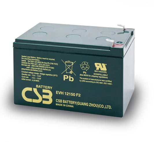EVH12150, sealed battery pack overhead view