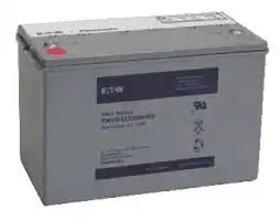 Eaton PWHR12330W4FR 12V 330W VRLA Battery, gray battery with red indicator cap