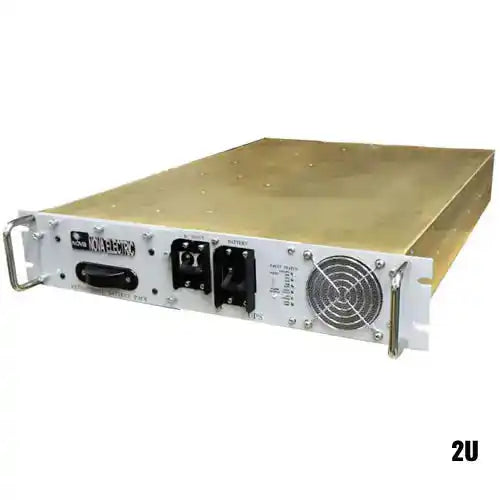 PowerShield Galaxy Series 0.9-6kVA Rugged UPS, rack-mounted power unit angled view