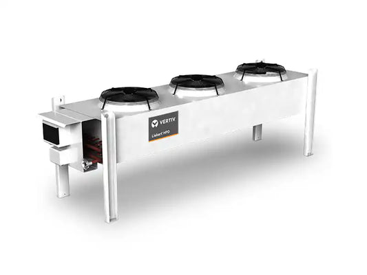 Liebert HPD - Dry Cooler, cooling unit angled view with three fans