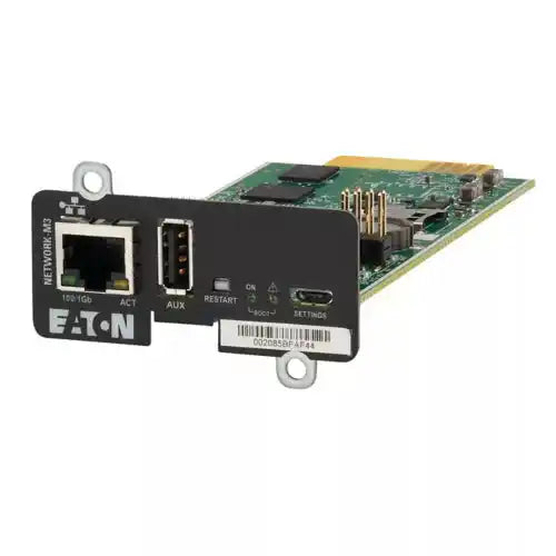 Eaton Gigabit Network-M3, network interface card angled view