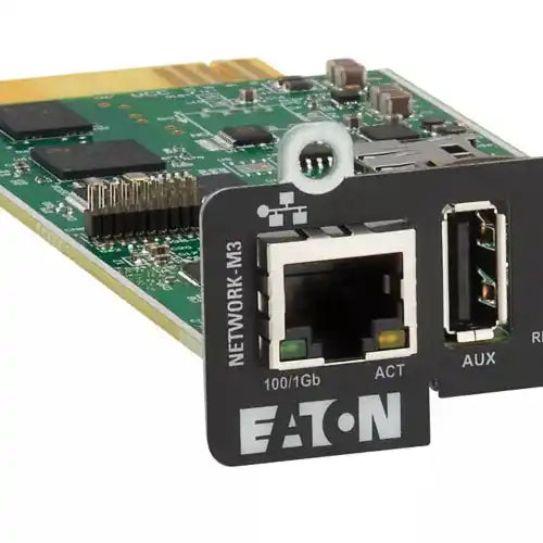 Eaton Gigabit Network-M3, network interface card tilted view