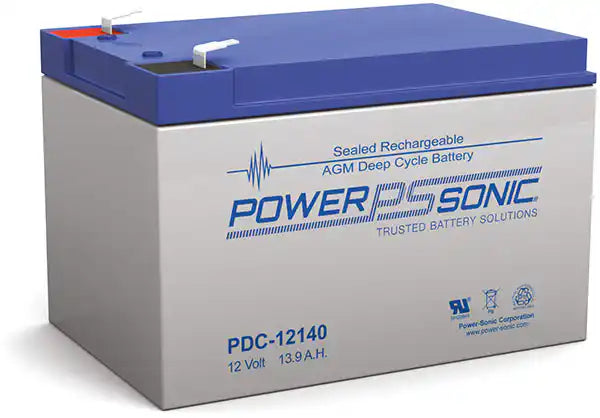 Power-Sonic PDC Series Deep Cycle AGM Batteries - image 4, front angled view sealed battery