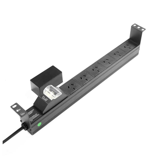 6 Way Horizontal PDU with Australian Sockets