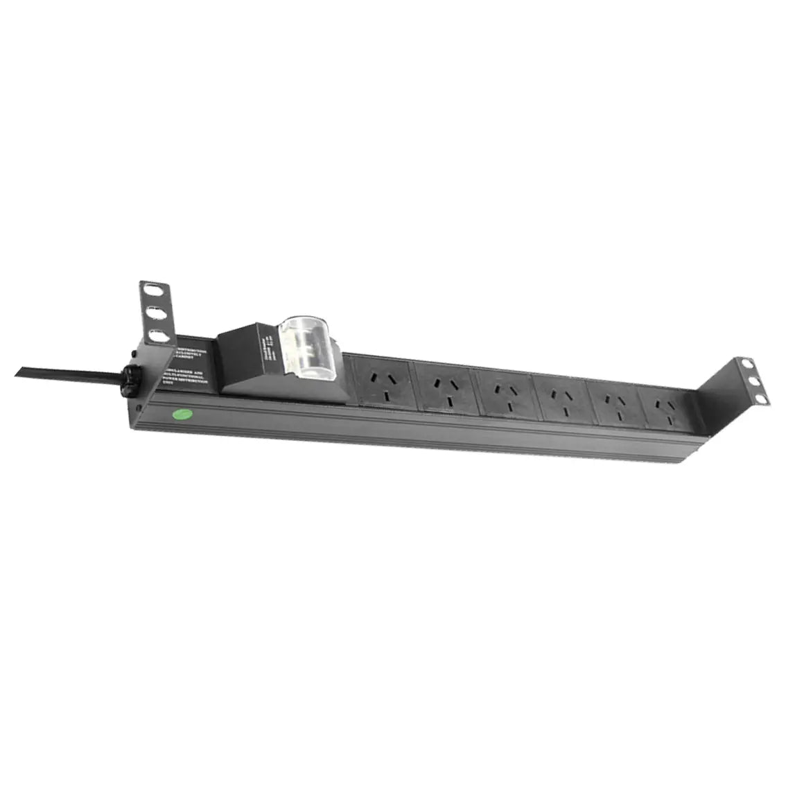 6 Way Horizontal PDU with Australian Sockets