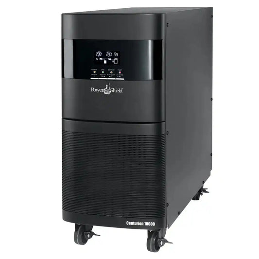 PSCE10K - PowerShield Centurion 10kVA, tower power supply on casters angled
