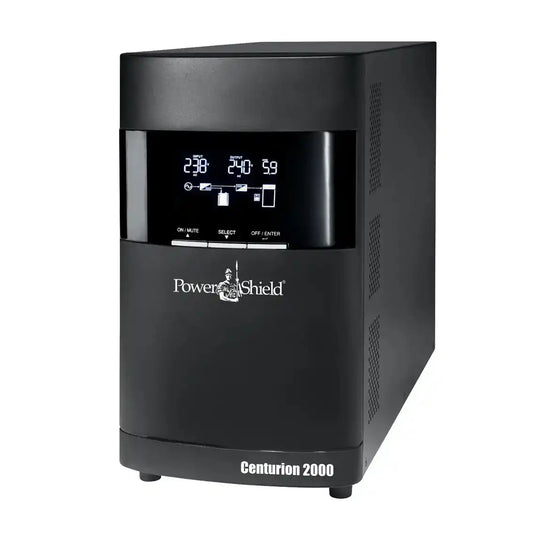 PSCE2000 - PowerShield Centurion 2000VA, front view of compact tower unit