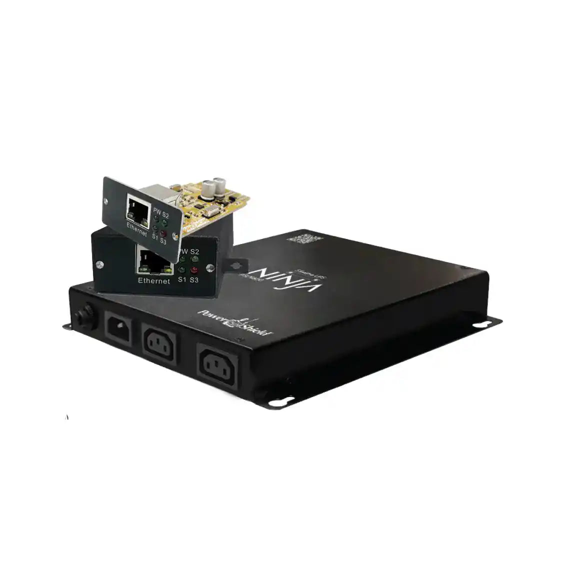 Ninja Slimline Network Ready Bundle, compact network unit angled view