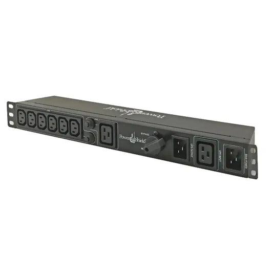 MBS Plus Hot Swap PDU (3kVA), front view of horizontal rack-mounted outlet strip