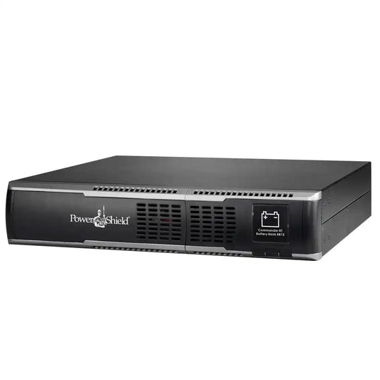 Extended battery module for PSCRT3000, PSCERT2000 & PSCERT3000, rack-mounted battery unit, front view