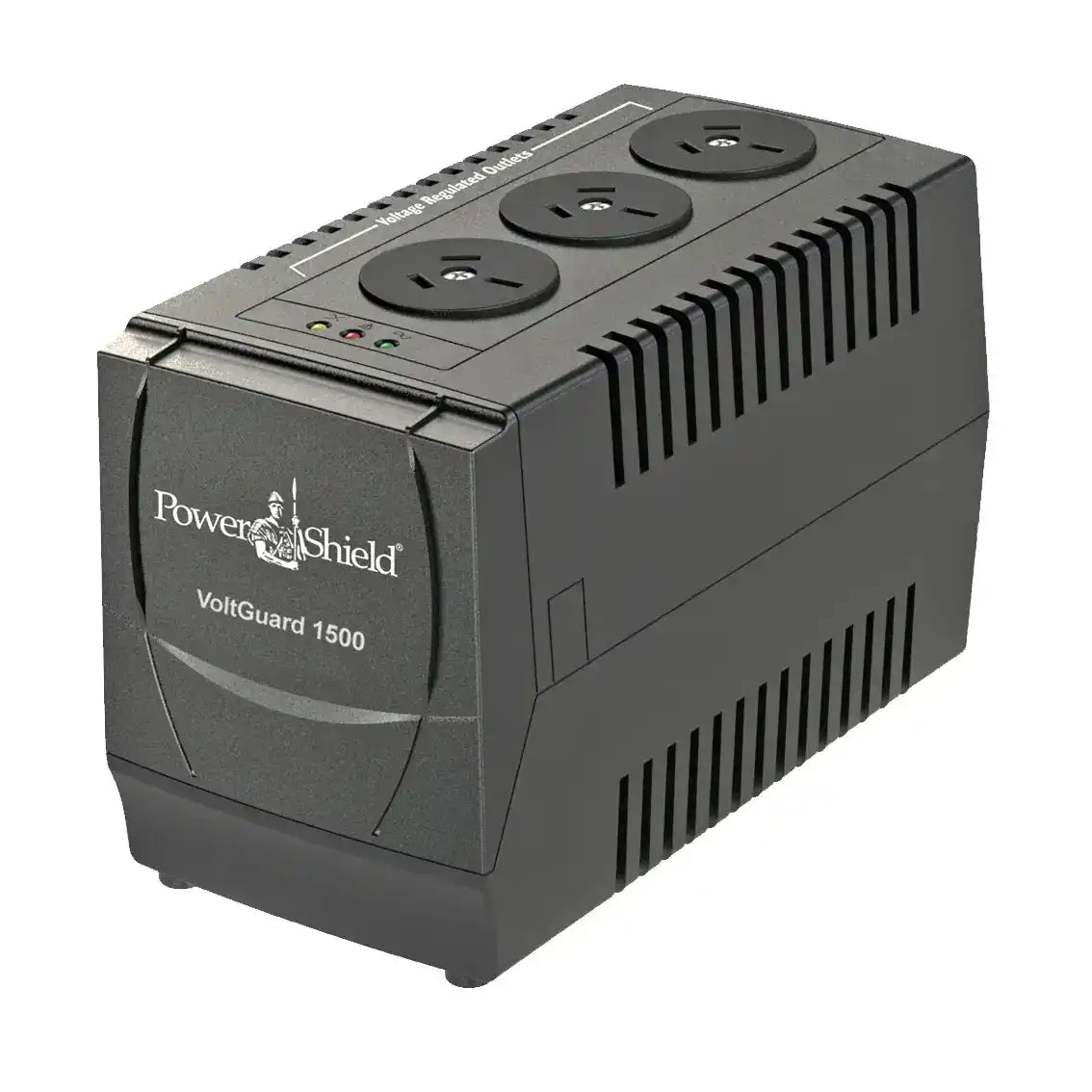 PowerShield VoltGuard AVR 1500VA, compact power unit angled view