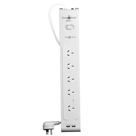 PowerShield ZapGuard 5 Way, white power strip five outlets