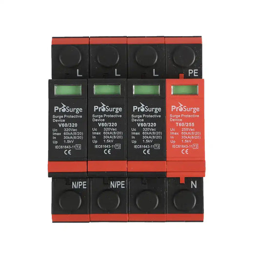 PowerShield 60kA Three Phase Surge Diverter, front view of multi-module surge protector