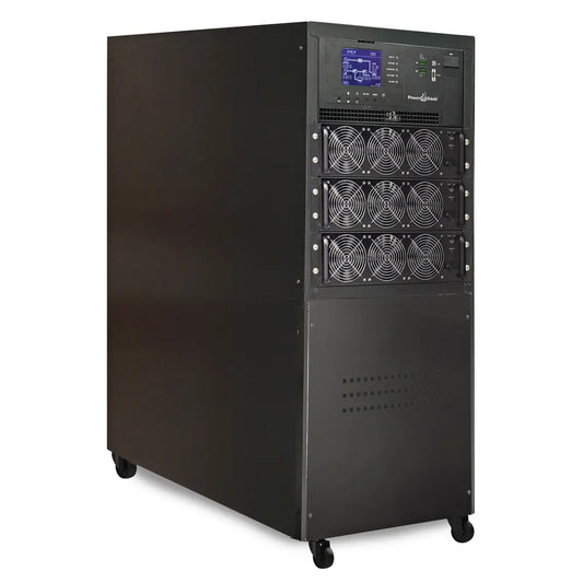 Platinum Modular E Series 90kW rated Modular UPS Frame with integrated Battery Cabinet