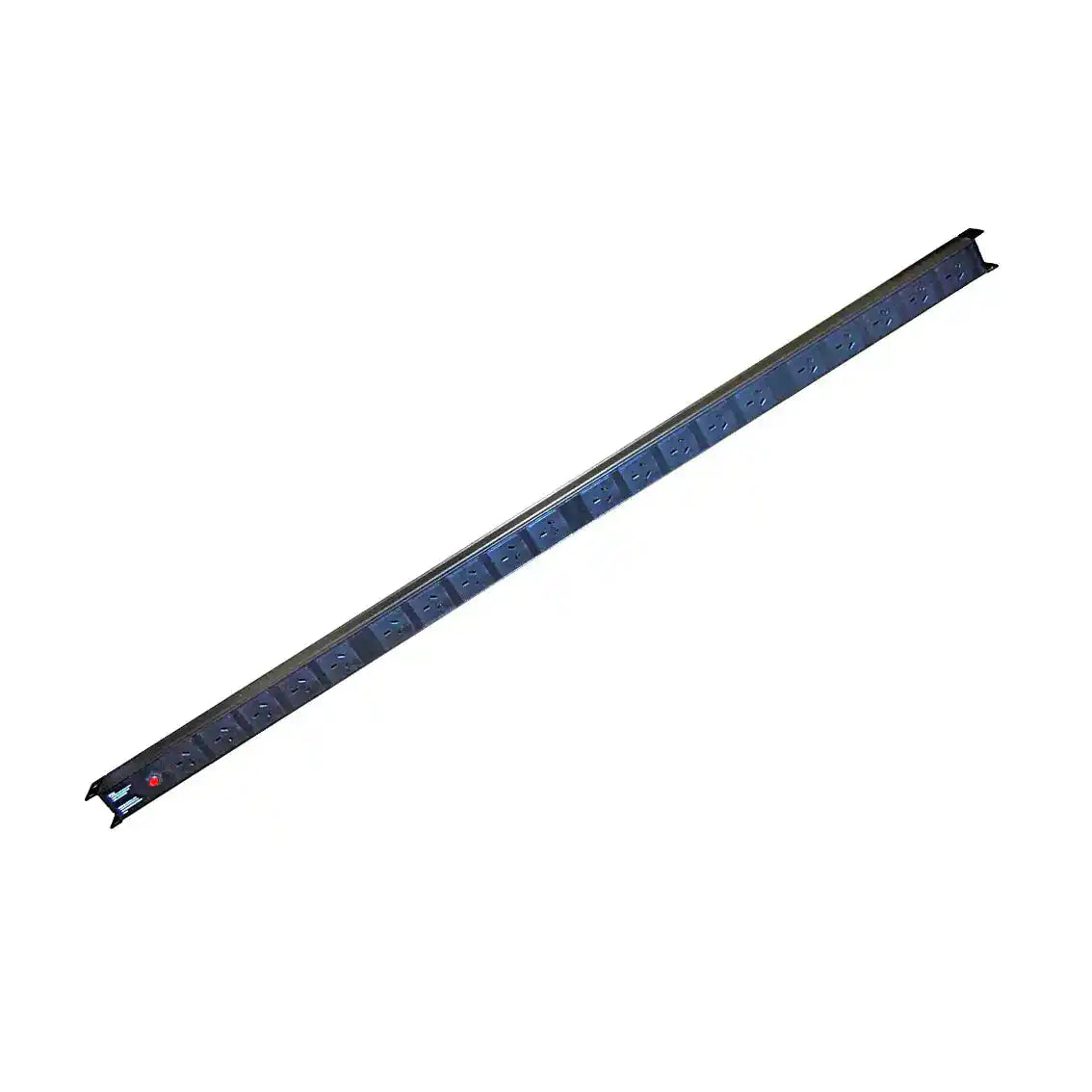 20 Way Vertical PDU with 20 Australian Sockets,15A Input, diagonal view of vertical power strip