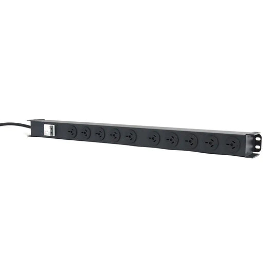 10 Way Vertical PDU with 10 Australian Sockets, 15A Input