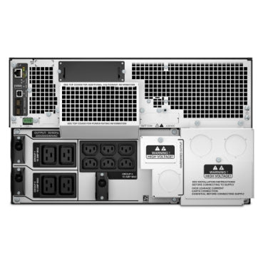 SRT8KRMXLI - APC Smart-UPS On-Line, 8kVA/8kW, Rackmount 6U, 230V 3:1 and 1:1, 6x C13+4x C19 IEC outlets, Network Card+SmartSlot, Extended runtime, W/ rail kit