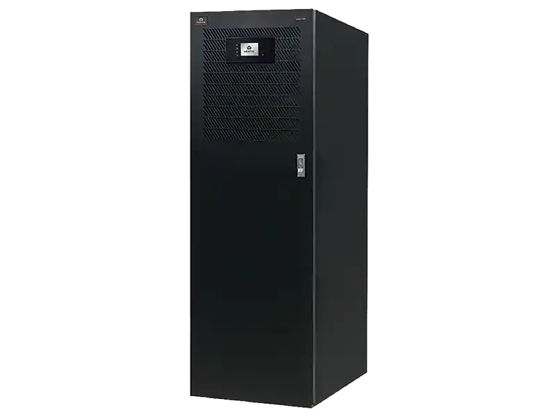 Vertiv Liebert EXS 80kVA, floor-standing cabinet angled view