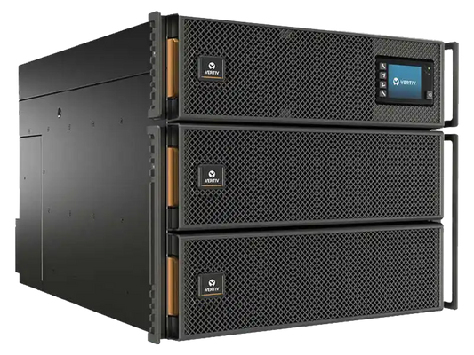 Vertiv Liebert GXT5-16KIRT9UXLN 16kVA Online Double Conversion UPS, stacked modular ups system three-module configuration