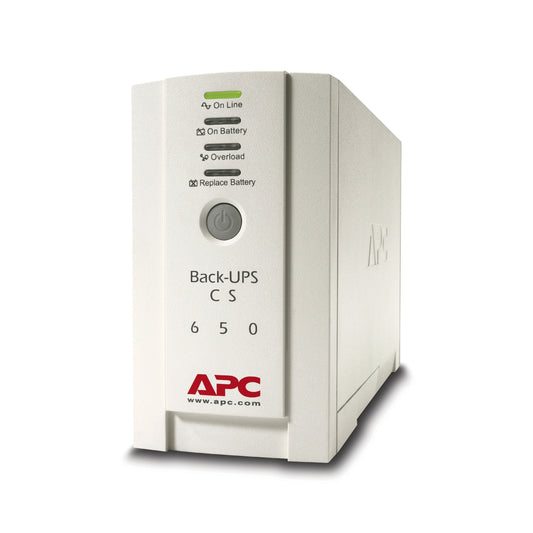 BK650EI Product picture BK650EI Product picture APC Back-UPS, Back-UPS, 650VA, Tower, 230V, 4 IEC C13 Outlets , User Replace…