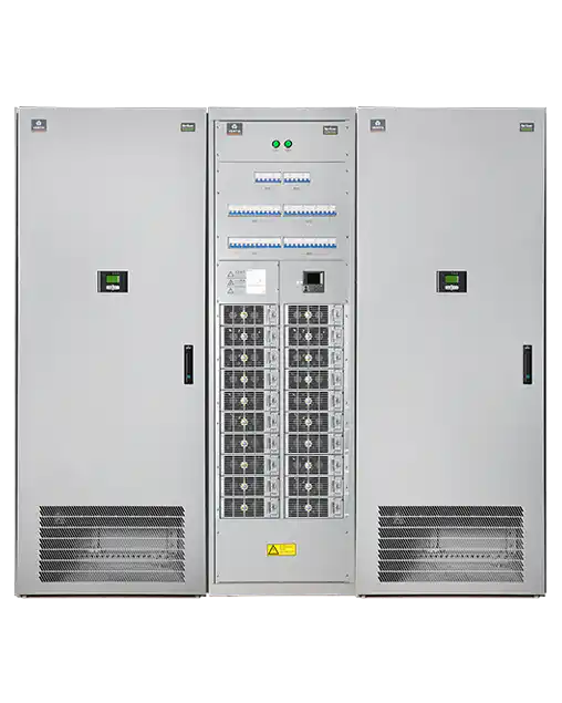 NetSure 801 Series Power System, cabinet system front view angled