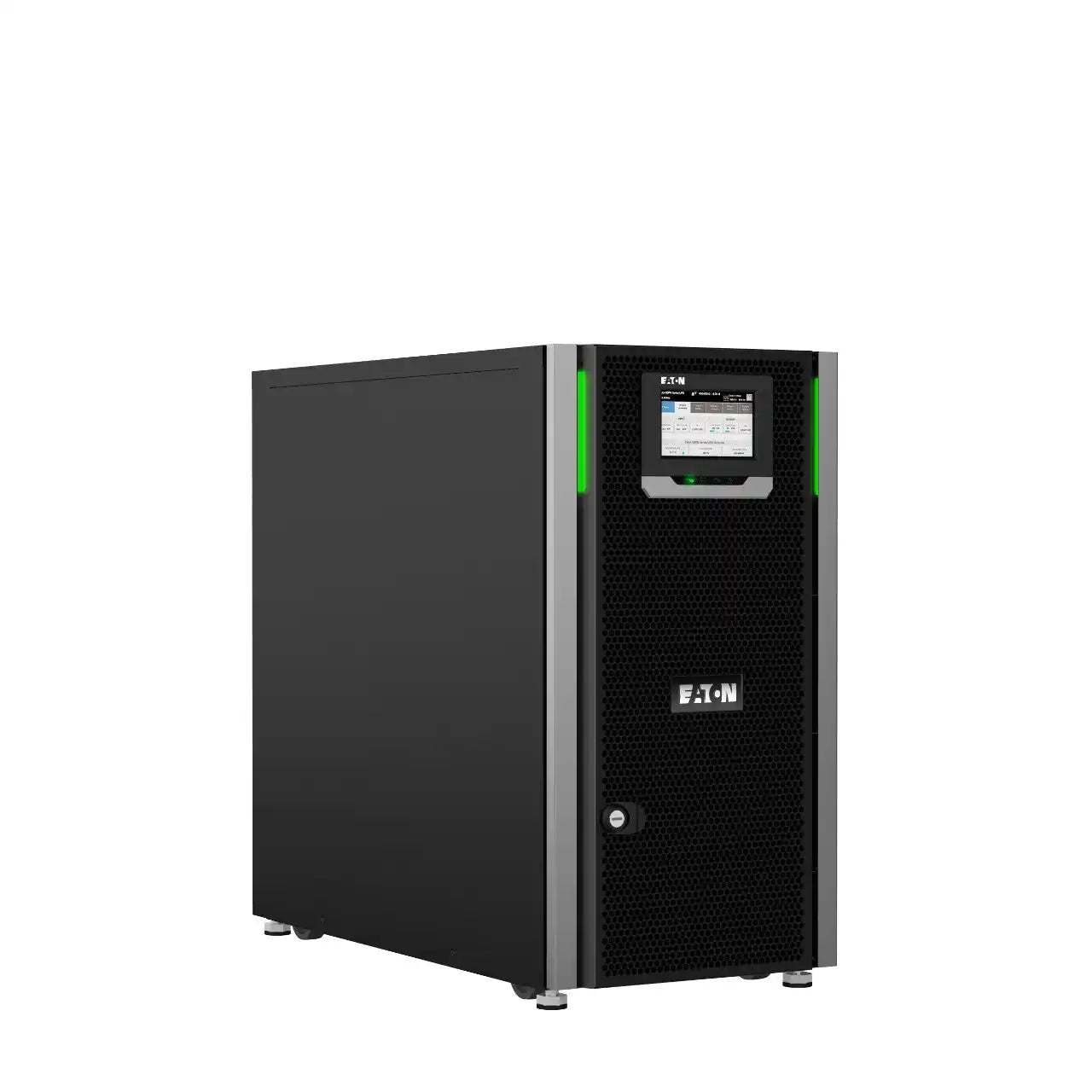 Eaton 91PS & 93PS UPS, angled view with side panel open
