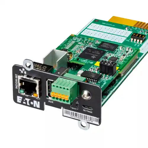 Eaton Industrial Gateway Card, network gateway card with connectors