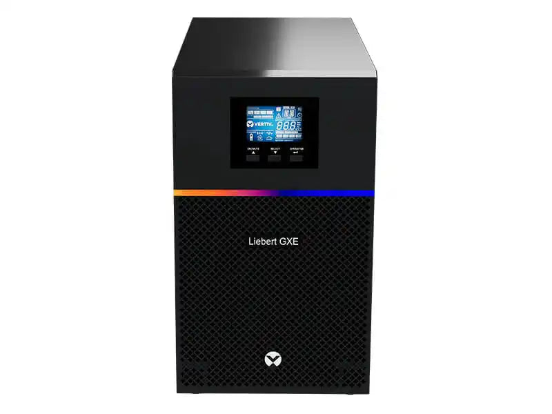 Vertiv Liebert GXE 1000-3000VA Online Double Conversion UPS, compact cabinet front view