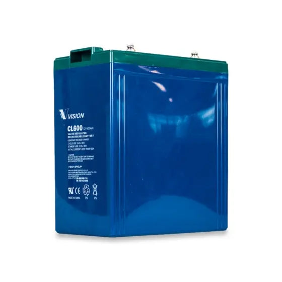 2V 600AH CL SERIES VRLA,AGM | M8 | 302L × 175W × 330H, TOTAL 367H