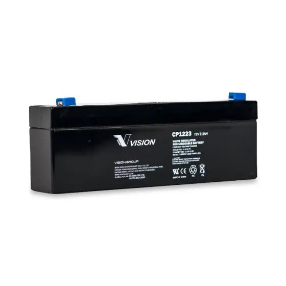 CP1223 - 12V 2.3AH CP SERIES VRLA,AGM | F1 | 178L × 35W × 61H, TOTAL 67H