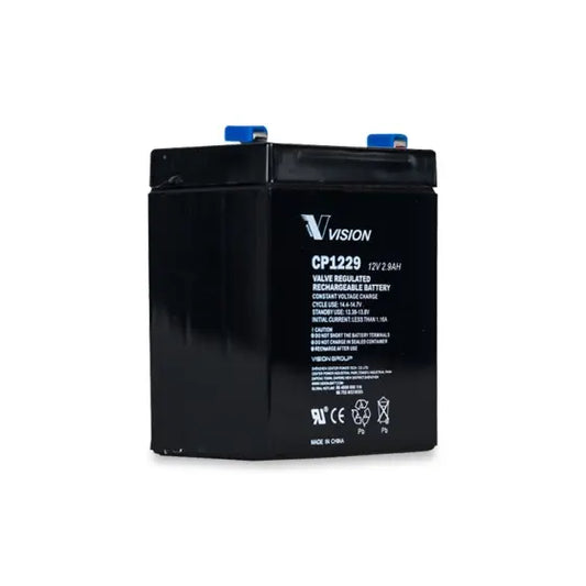 CP1229 - 12V 2.9AH CP SERIES VRLA,AGM | F1 | 79L × 55W × 98H, TOTAL 104H
