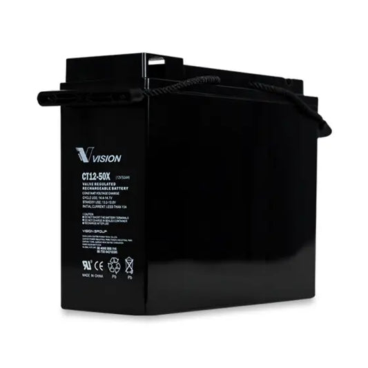Vision CT1250X 12V 50AH | CT SERIES | 15 YR Battery