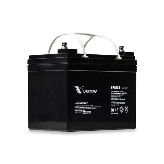 Vision 6FM33 12V 33AH | FM SERIES | 6FM33-X UPS Battery