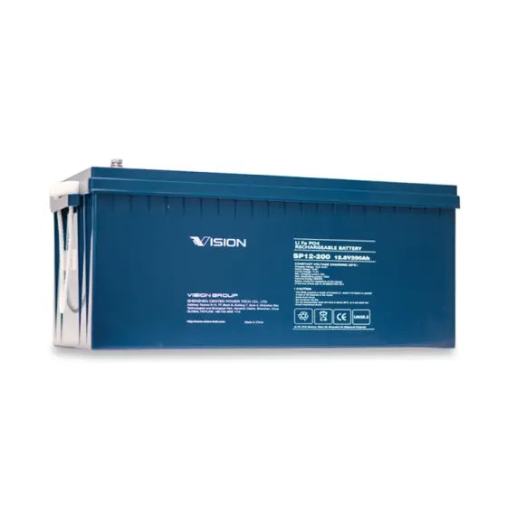 12V 200AH LFP LITHIUM | M8 | 522L × 238W × 218H, TOTAL 224H