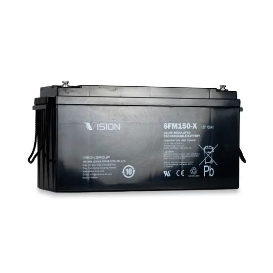 Vision 6FM150X 12V 150AH | FM SERIES | Indigi Power & Cooling