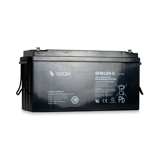 Vision 6FM150X 12V 150AH | FM SERIES | Indigi Power & Cooling