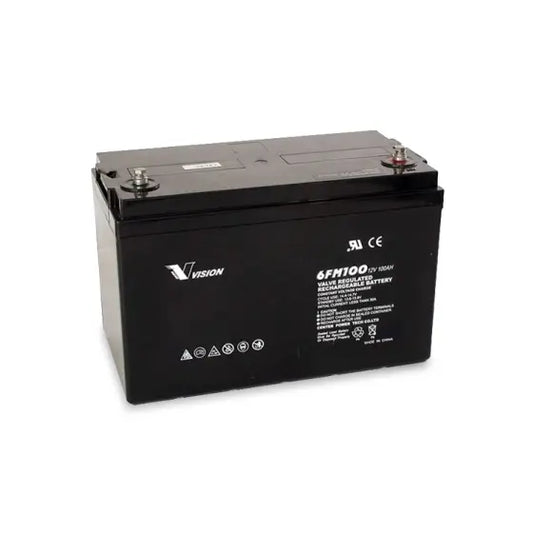 12V 100AH FM SERIES VRLA,AGM | M6 | 330L × 171W × 215H, TOTAL 222H