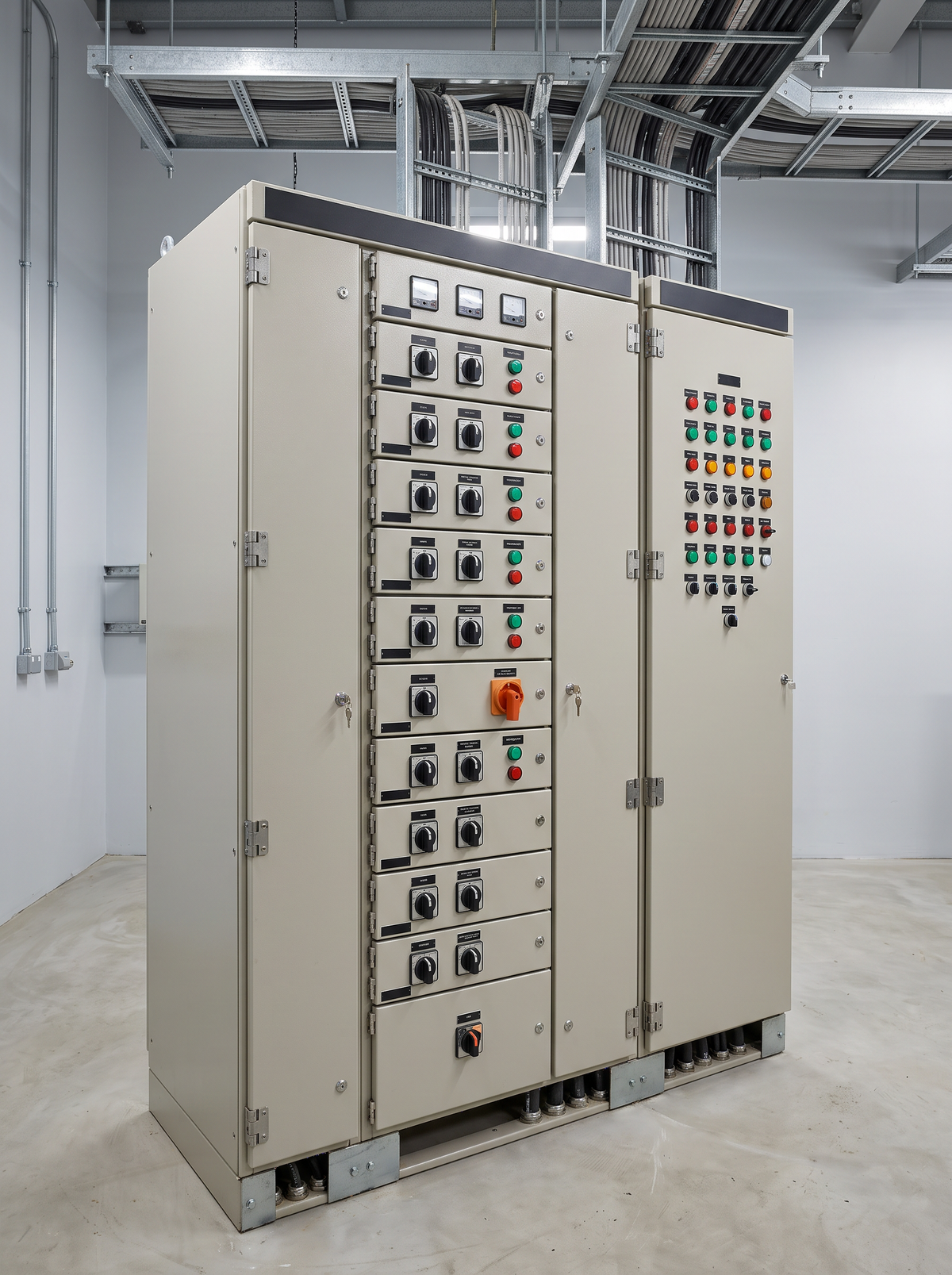 Motor control centre and PLC panel in an industrial switchroom